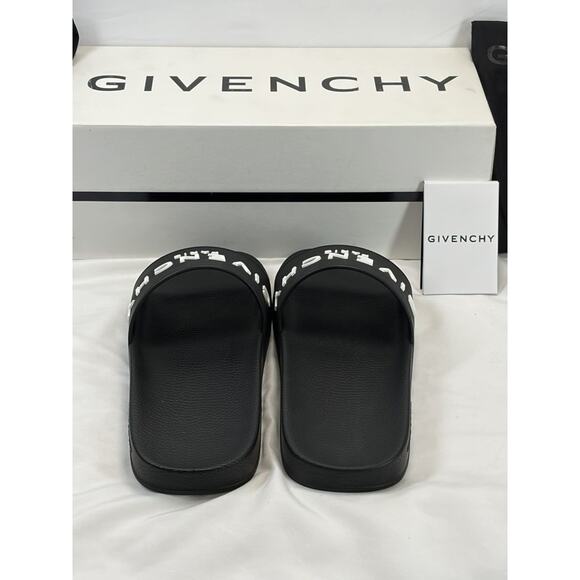 Givenchy Label Slide flat mules in rubber M SZ 11 EU 44 SPB JA-362299 main image 8